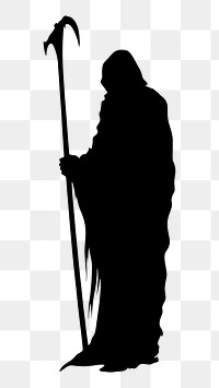 PNG Grim reaper silhouette person human stick.