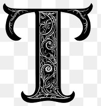 PNG T letter alphabet art graphics pattern.