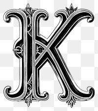 PNG K letter alphabet ampersand symbol emblem.