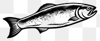 PNG Salmon steak silhouette animal shark trout.