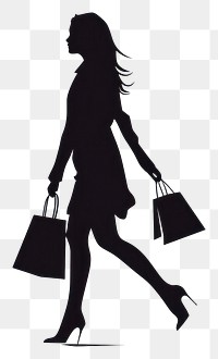 PNG Shopping silhouette clip art accessories accessory clothing.