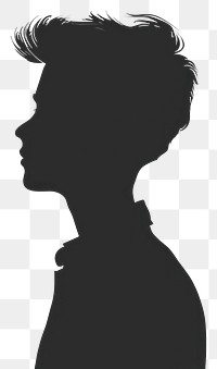 PNG Boy silhouette person adult.