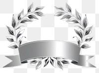 PNG Gradient Ribbon silver laurel accessories chandelier accessory.