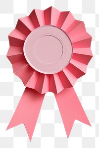 PNG Paper rip ribbon award badge icon art origami symbol.