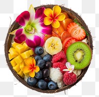 PNG Tropical Paradise Fantasy Bowl produce fruit blueberry