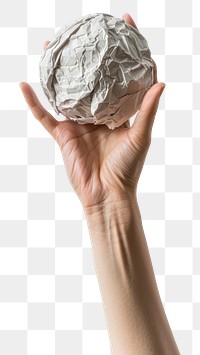 PNG An Asian woman cradled the old crumpled paper ball accessories accessory aluminium.