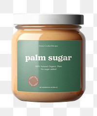 PNG palm sugar jar, transparent background