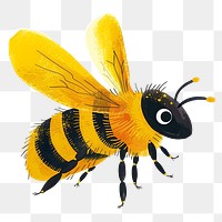 Bumblebee png cute animal, transparent background