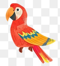 Parrot png cute animal, transparent background
