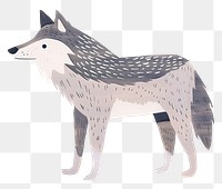 Wolf png cute animal, transparent background