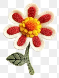 PNG Felt stickers of a single flower accessories accessory jewelry