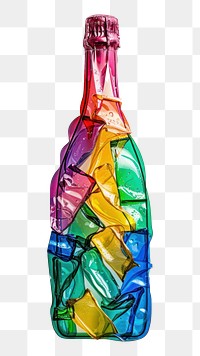 PNG Champagne icon shaped bottle glass drink.