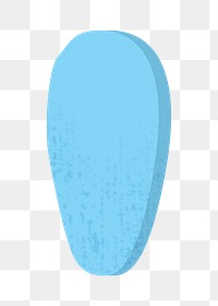 PNG blue apostrophe sign, transparent background
