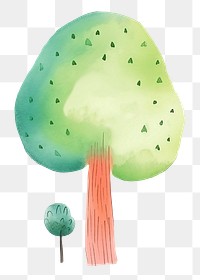 Tree png digital art, transparent background