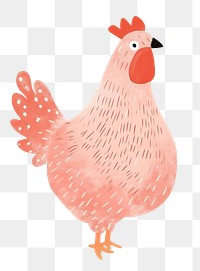 Hen png farm animal digital art, transparent background