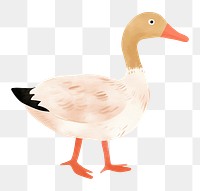 Duck png farm animal digital art, transparent background