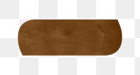 Hyphen png brown digital art symbol, transparent background