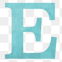 Letter E png alphabet, transparent background