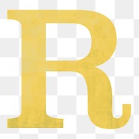 Letter R png alphabet, transparent background