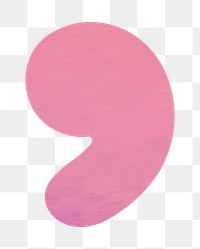 PNG pink apostrophe sign, transparent background
