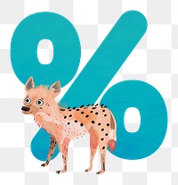 PNG blue percentage sign, transparent background