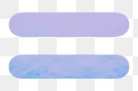 PNG purple equal to sign, transparent background