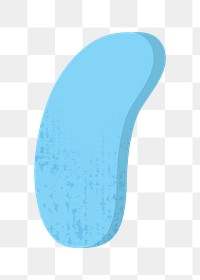 PNG blue apostrophe sign, transparent background