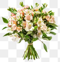 PNG  Bouquet made of Alstroemeria blossom flower plant