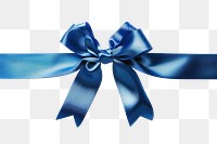 PNG Blue gift ribbon blue bow 