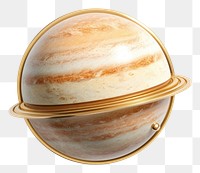PNG Brooch of cute planet astronomy universe space.