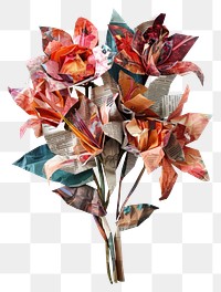 PNG Paper handicraft blossom origami.
