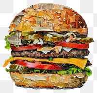 PNG Collage burger sandwich dessert.