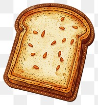 Bread ticket produce toast grain.