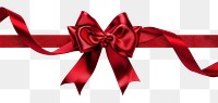 PNG Red gift ribbon bow red white background.