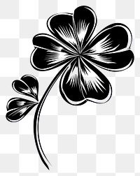 PNG  Clover tattoo flash illustration illustrated graphics pattern