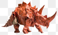 PNG Euoplocephalus in style of crumpled paper origami person.