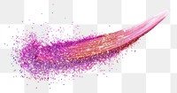 PNG Pink straight line glitter purple paint.