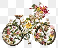 PNG Flower Collage bicycle flower vehicle pattern