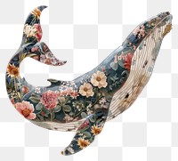 PNG Flower Collage whale animal mammal art