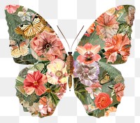 PNG Flower Collage butterfly flower pattern animal