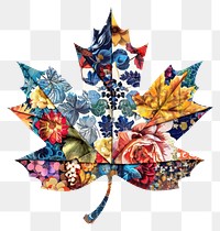 PNG Flower Collage maple leaf pattern collage plant.
