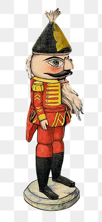 Nutcracker png sticker, vintage illustration on transparent background. Remixed by rawpixel. 