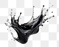 PNG Black Water Splash white background refreshment splattered.