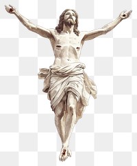 PNG A jesus art illustration watercolor.