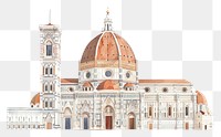 PNG Architecture illustration cathedral florence.