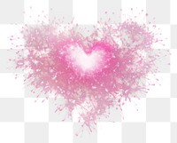 PNG Sparkling heart overlay effect