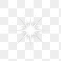 PNG An isolated white blink light effect background black starburst.