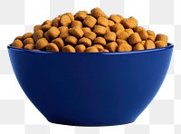 PNG An isolated dog food in a navy bowl background nutrition produce.