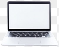 PNG An empty white screen laptop minimalist computer modern.