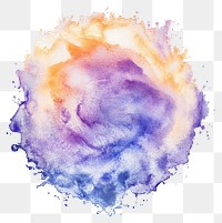 PNG An isolated pastel watercolor splash in circle shape illustration background art.